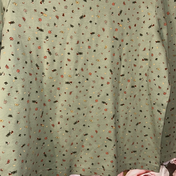 Size 1X Croft & Barrow leaf print top - Picture 10 of 10